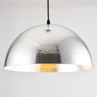 Designad pendellampa Luna - aluminium