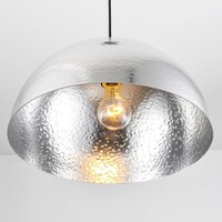 Designad pendellampa Luna - aluminium