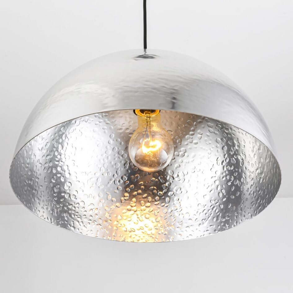 Designad pendellampa Luna - aluminium