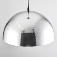 Designad pendellampa Luna - aluminium