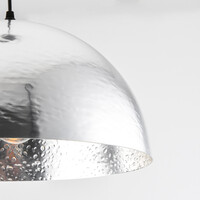Designad pendellampa Luna - aluminium
