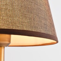 Klassisk bordslampa Malaga med tygskärm