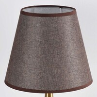 Klassisk bordslampa Malaga med tygskärm