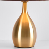 Klassisk bordslampa Malaga med tygskärm
