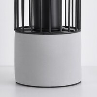 Industriell bordslampa Palma i svart med robust fot