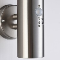 Vägglampa Salvatore - rostfritt stål med rörelsesensor