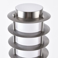 Stående utomhuslampa Silvio i rostfritt stål - 50 cm