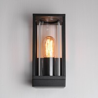 Industriell utomhusvägglampa Judy - svart