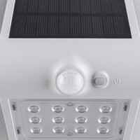 Solcellsvägglampa Alien 1,5W med sensor - vit