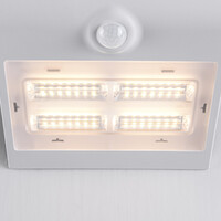 Solcellsdriven utomhusvägglampa Single Conan 3,2W med sensor - vit