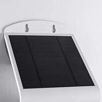Solcellsdriven utomhusvägglampa Single Conan 3,2W med sensor - vit