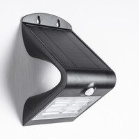 Solcellsdriven utomhusvägglampa Single Conan 3,2W med sensor - svart