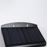 Solcellsvägglampa Double Conan 6,8W med sensor - svart