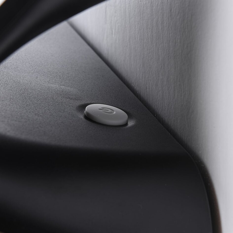 Solcellsvägglampa Double Conan 6,8W med sensor - svart