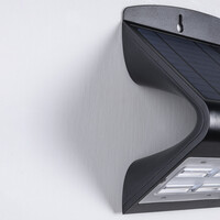 Solcellsvägglampa Double Conan 6,8W med sensor - svart