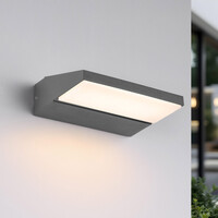 Vridbar utomhusvägglampa Argento - antracit med integrerad LED