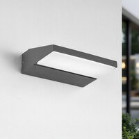 Vridbar utomhusvägglampa Argento - antracit med integrerad LED