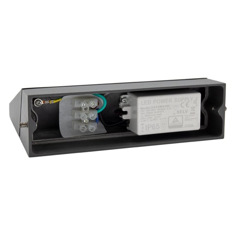 Vridbar utomhusvägglampa Argento - antracit med integrerad LED