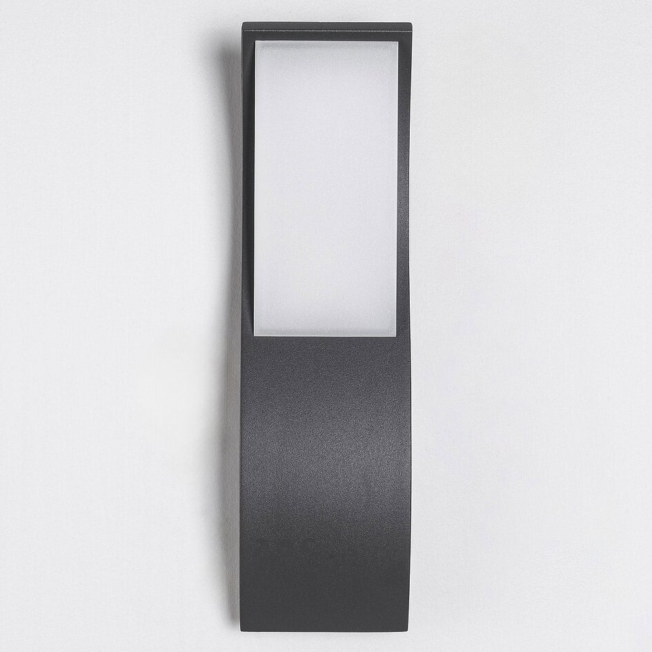 Utomhusvägglampa Mica - antracit med integrerad LED
