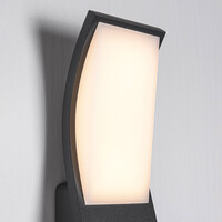 Utomhusvägglampa Mica - antracit med integrerad LED