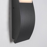 Utomhusvägglampa Mica - antracit med integrerad LED