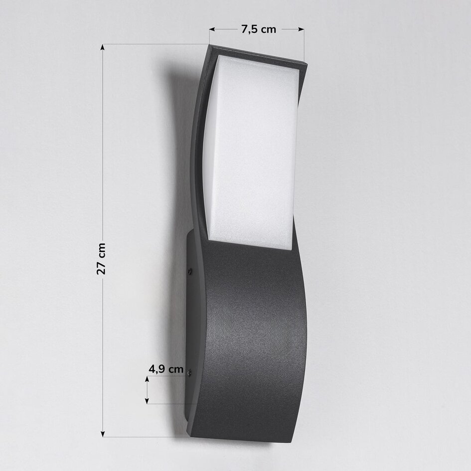 Design vägglampa Mica - antracit