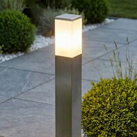 Stående utomhuslampa Luigi i rostfritt stål - 80 cm