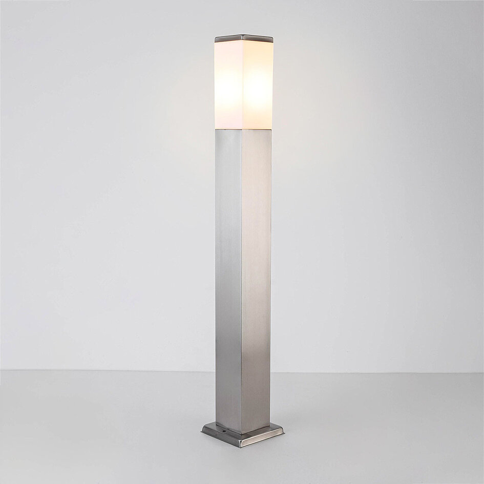 Stående utomhuslampa Luigi i rostfritt stål - 80 cm