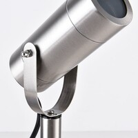 Trädgårdsspotlight Emilio i rostfritt stål, 31 cm