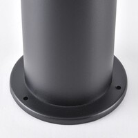 Svart stående utomhuslampa Elia i rostfritt stål - 50 cm