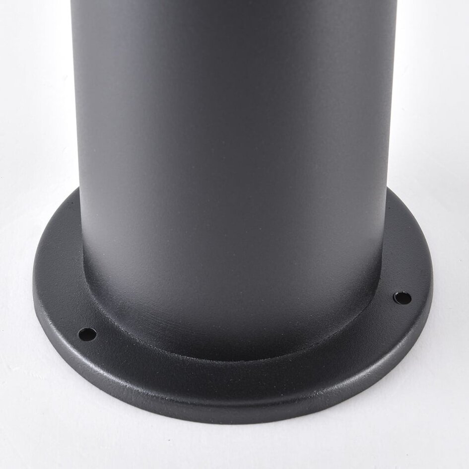 Svart stående utomhuslampa Elia i rostfritt stål - 50 cm