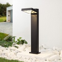 Modern svart utomhuslampa Carla - 50 cm med integrerad LED