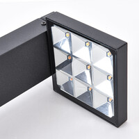 Modern svart utomhuslampa Carla, 50 cm