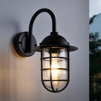 Utomhusvägglampa Claudia i svart