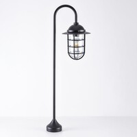 Lantlig stående utomhuslampa Dave - svart