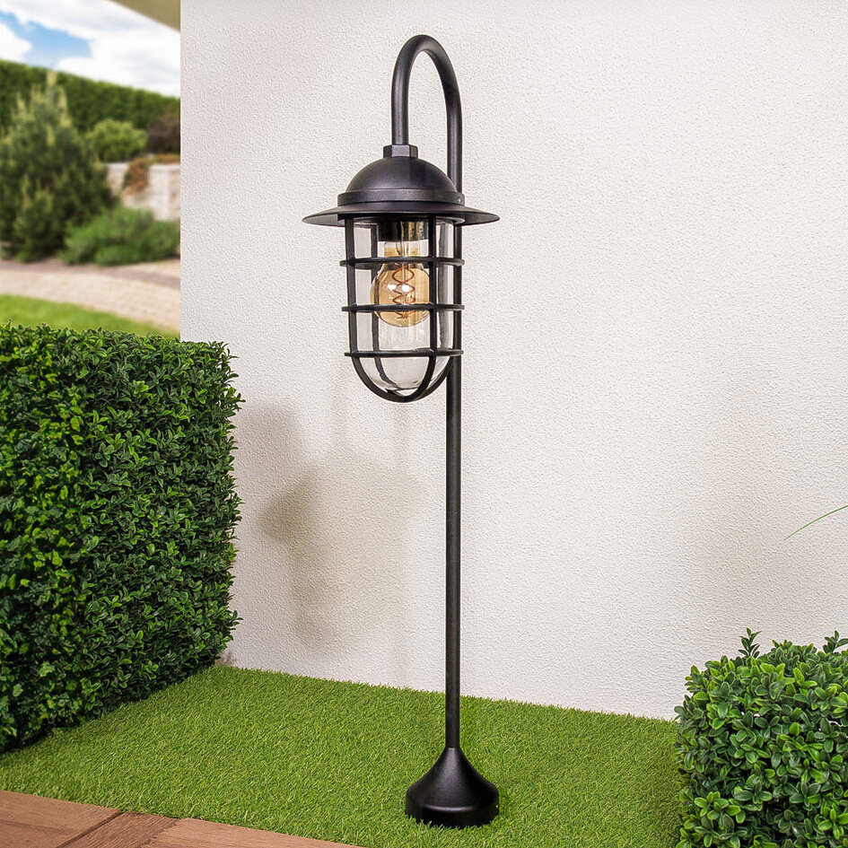 Lantlig stående utomhuslampa Dave - svart