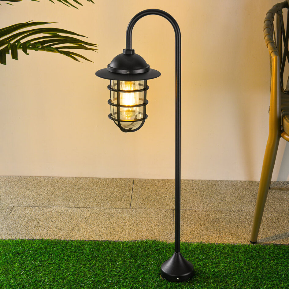 Lantlig stående utomhuslampa Dave - svart