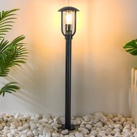 Lantlig utomhuslampa Alessandro i rostfritt stål - 80 cm svart