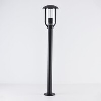 Lantlig utomhuslampa Alessandro i rostfritt stål - 80 cm svart