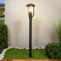 Lantlig utomhuslampa Alessandro i rostfritt stål - 80 cm svart
