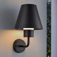 Utomhusvägglampa Michelle - svart med lampskärm