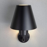 Utomhusvägglampa Michelle - svart med lampskärm