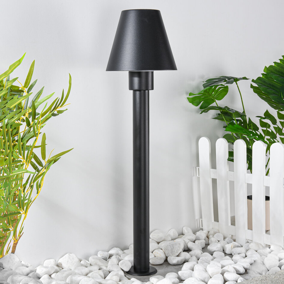 Modern stående utomhuslampa Bruno - 80 cm svart