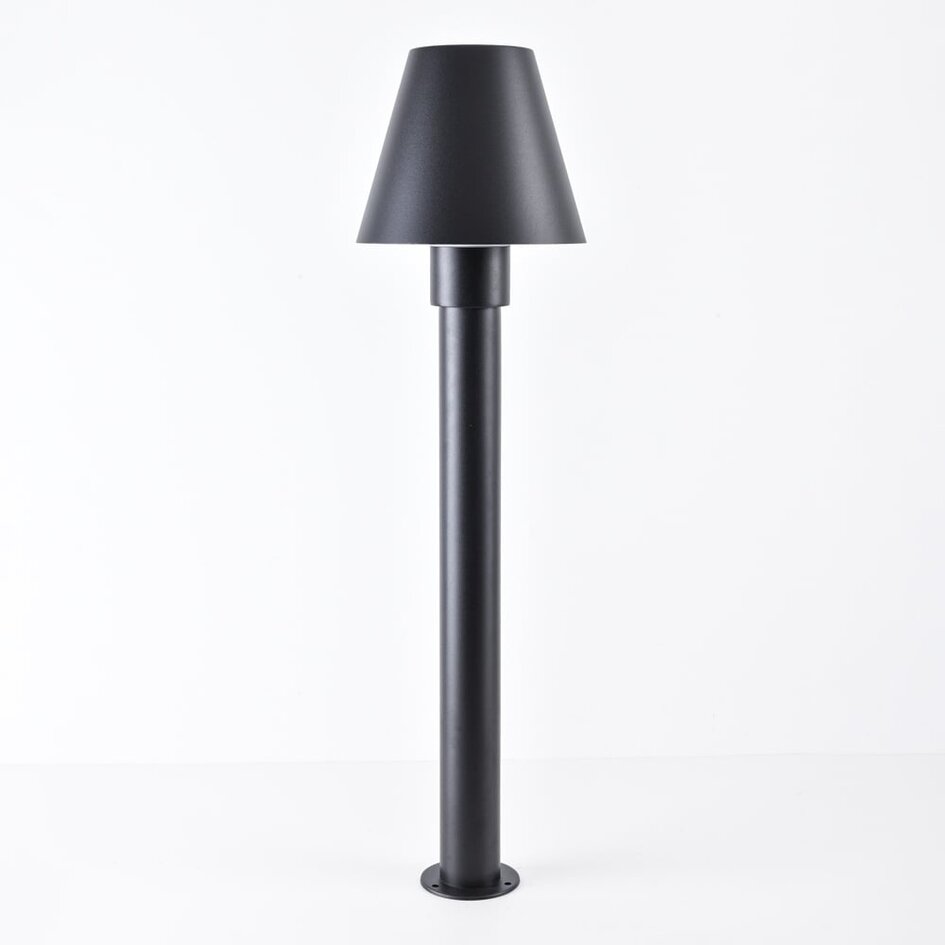 Modern stående utomhuslampa Bruno med sensor - 80 cm svart
