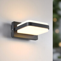 Utomhusvägglampa Lorenzo - antracit med integrerad LED