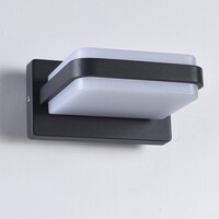 Utomhusvägglampa Lorenzo - antracit med integrerad LED