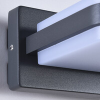 Utomhusvägglampa Lorenzo - antracit med integrerad LED