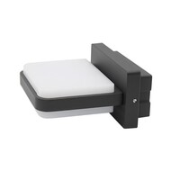 Utomhusvägglampa Lorenzo - antracit med integrerad LED