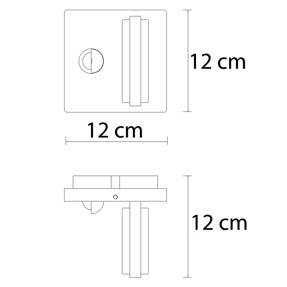 Utomhusvägglampa Stefano med rörelsesensor - antracit och integrerad LED