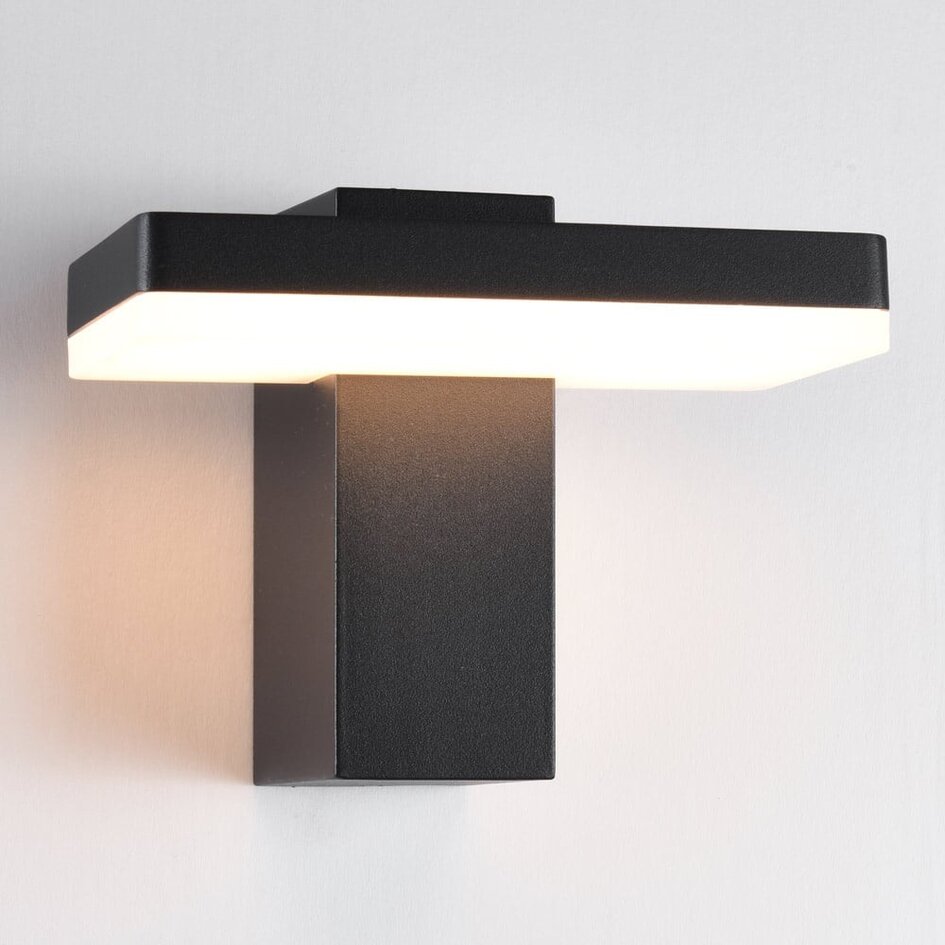 Utomhusvägglampa Roberto med integrerad LED - svart